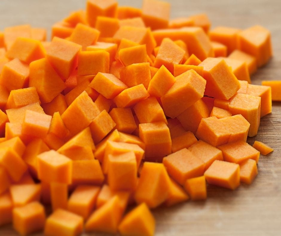 diced squash