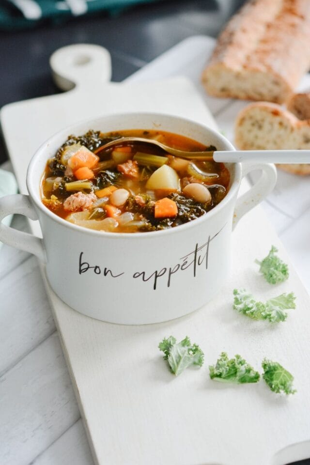 escarole white bean soup