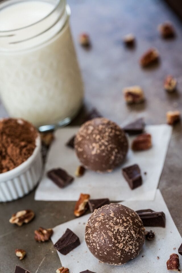 chocolate pecan truffles