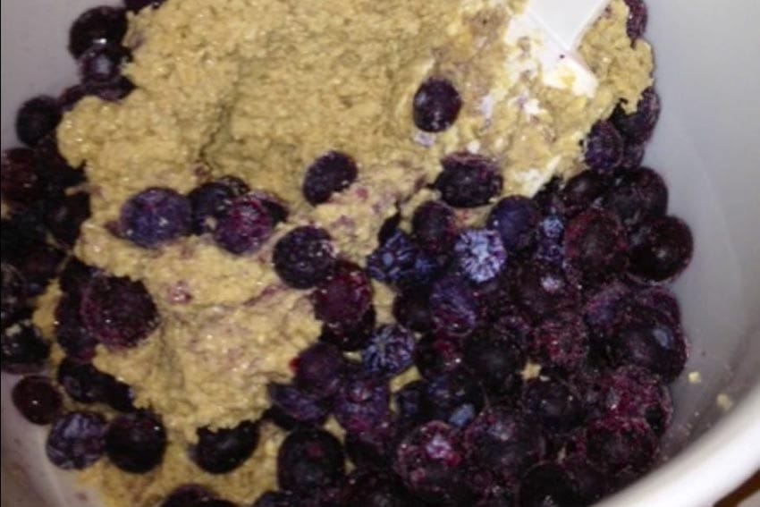 what are the ingredients for blueberry oatmeal muffins