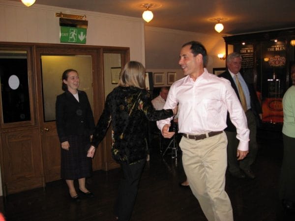 Irish folk dancing off the Royal Scotsman.