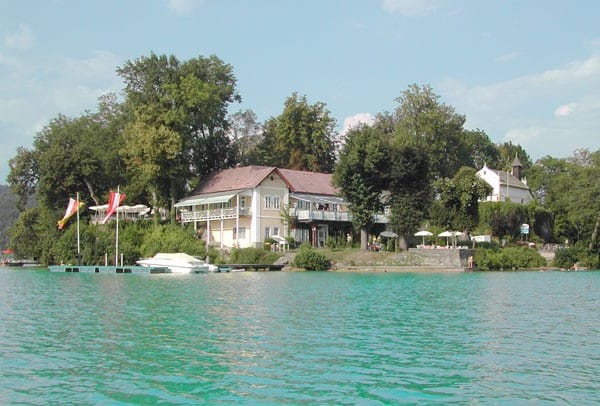 A view of Restaurant Maria Loretto in Austria during ironman austria