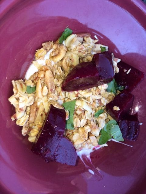 Before I took a bite and then my trihubby...