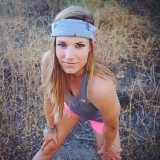 Lindsay as a model for Runyon Canyon Apparel.