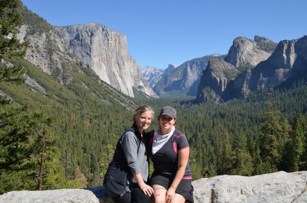 Dana and Sarah in a magical place - Yosemite National Park.