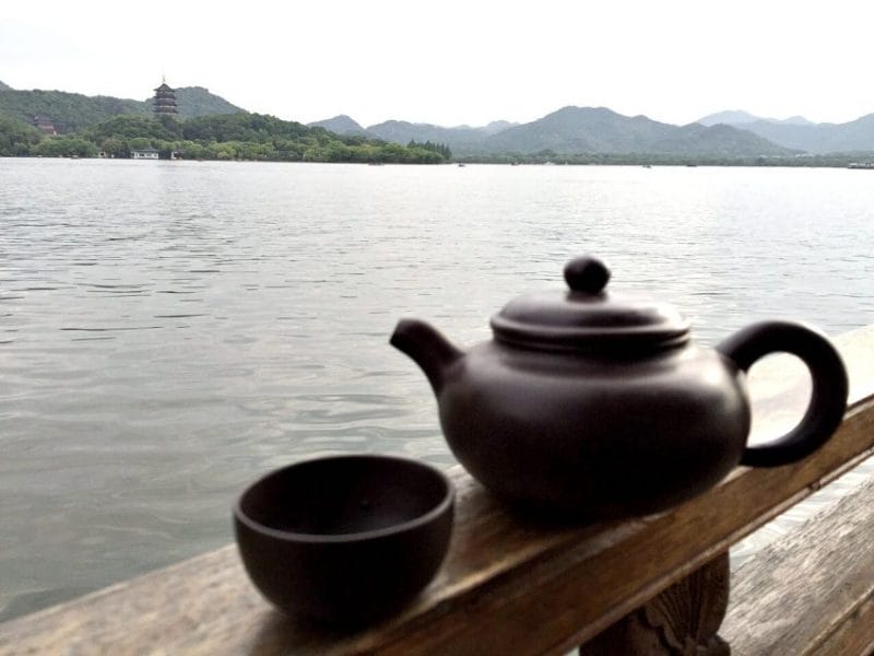 Longjing Tea Plantation in Hangzhou, China