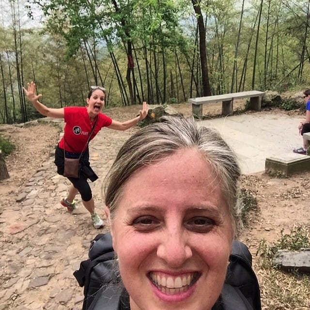 Hiking at Longjing Tea Plantation, Hangzhou, China