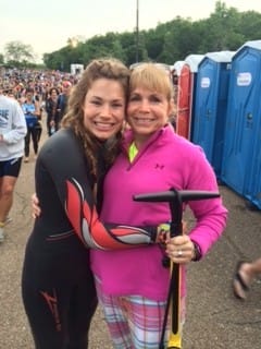 jodi and lindsay at ironman kansas