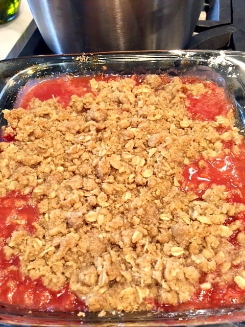 strawberry rhubarb crisp