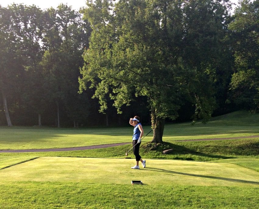 golfing while your triathlete trains
