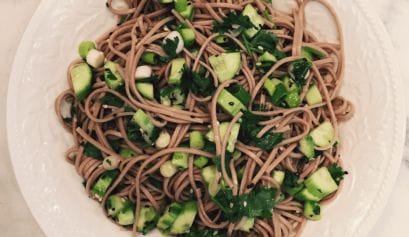 buckwheat noodles and cucumber salad recipe