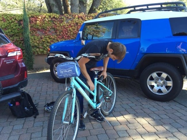biking in napa