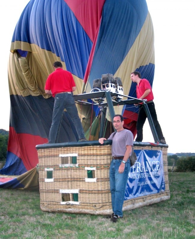 ballooning over Burgundy region of France
