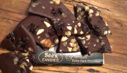 chocolate bark valentine's day treat