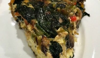 a delicious, easy veggie frittata