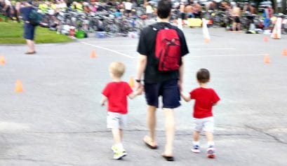 traveling to triathlons with kids in tow