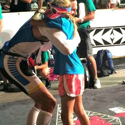 being a triathlete with the support of your kids
