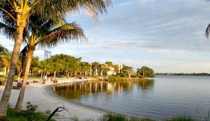one of the beaches at club med sandpiper bay resort