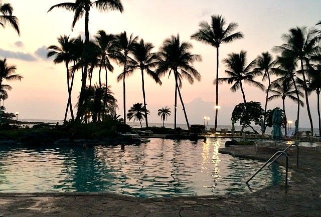 the pool at the fairmont orchid resort on the big island of hawaii