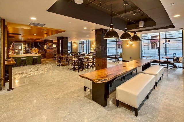 the dining area at the hotel rl baltimore