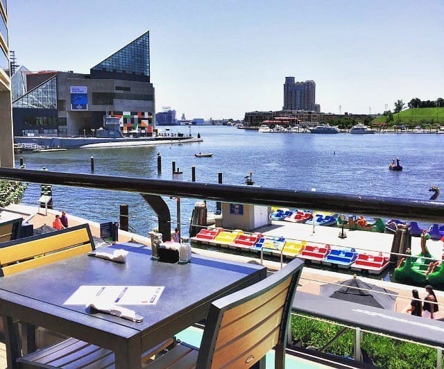 the patio at the hotel rl balimore