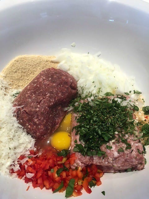 What are the ingredients for meatballs