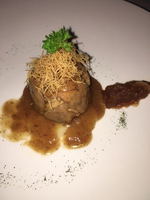 enjoying duck at the don pablo restaurante gourmet