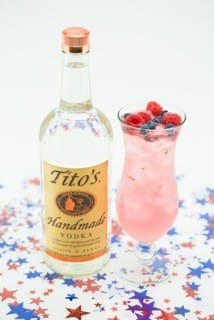 how to make a star spangled tito's cocktail