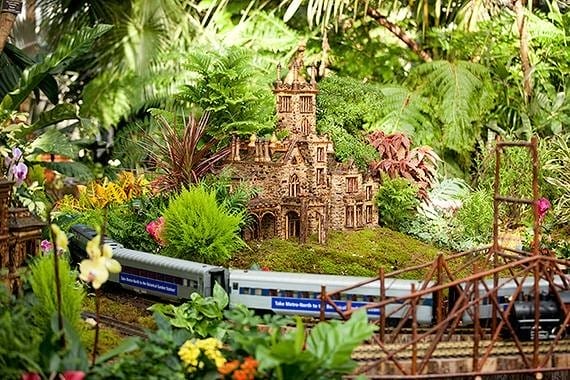 what to do in NY during the holiday nybg holiday train show