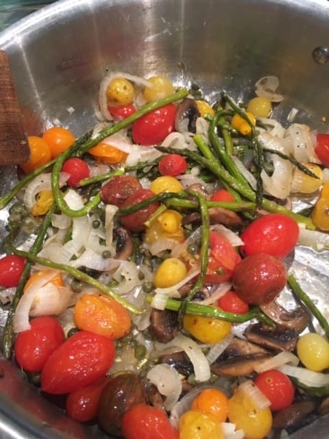 how to roast veggies for spaghetti squash recipe