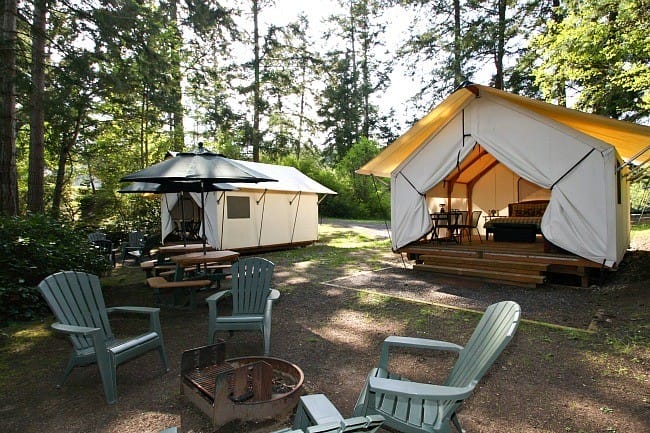 glamping outside Seattle