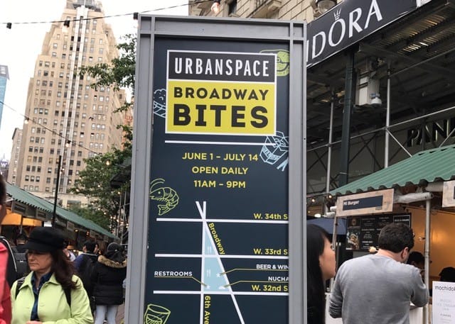 does urbanspace broadway bites have good vendors