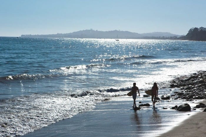 is taking a surfing lesson one of the coolest santa barbara adventures and activities