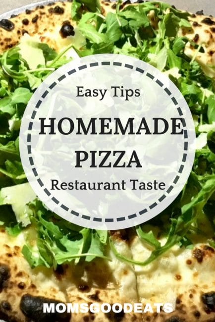 are there easy tips for making homemade pizza that tastes like you're eating in a restaurant
