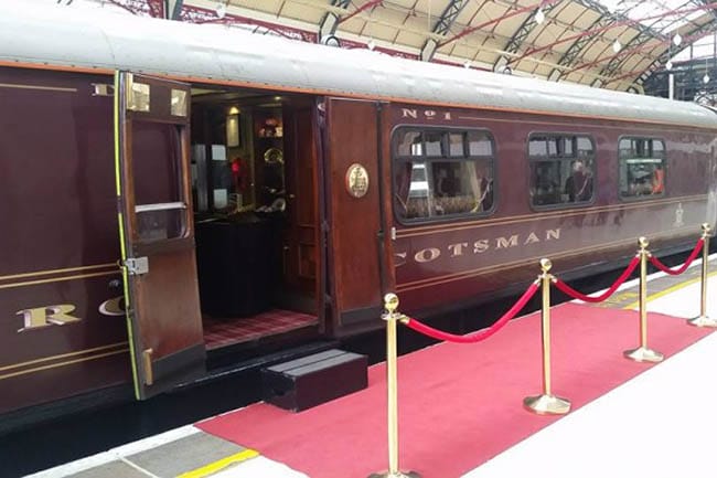 Waiting for its journey at Waverley Station in Edinburgh