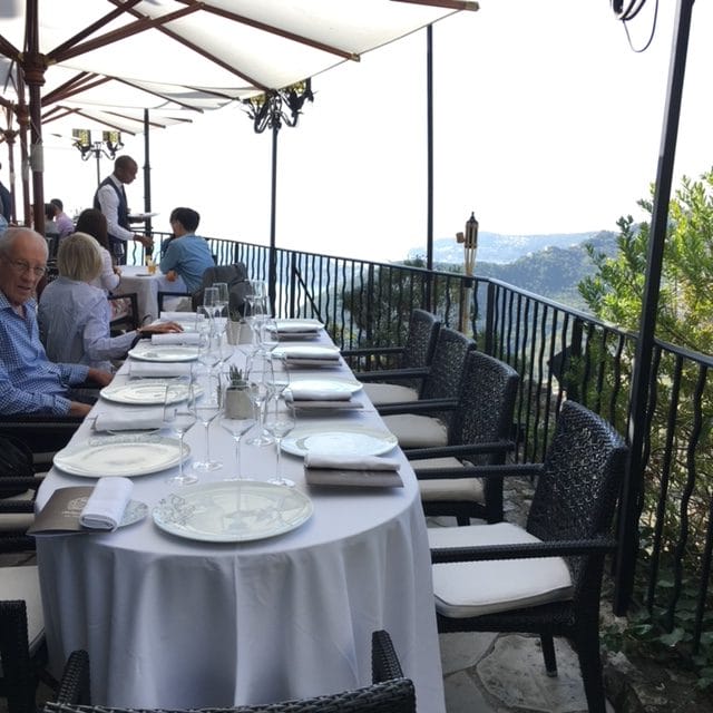 does Chateau Eza have chef's tasting menus