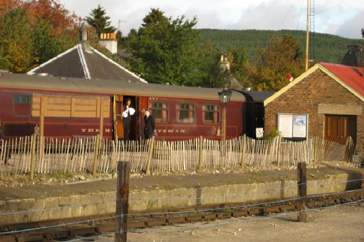 the royal scotsman at a station