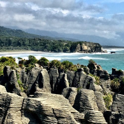 what are some attractions on new zealand's rugged west coast like paparoa national park and punakaikit