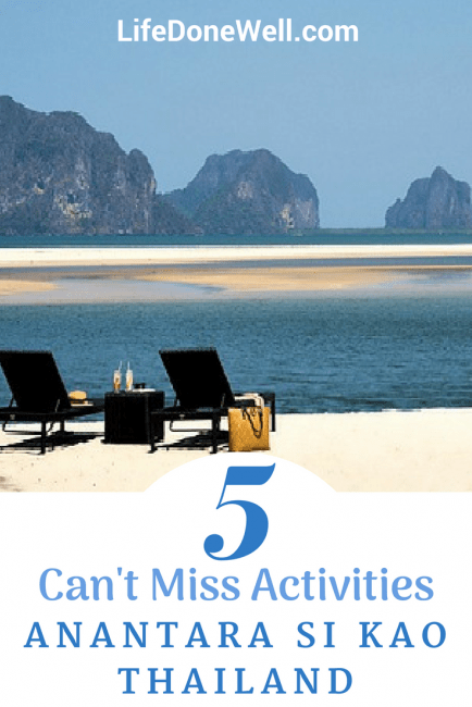 what are activities on anantara si kao 
