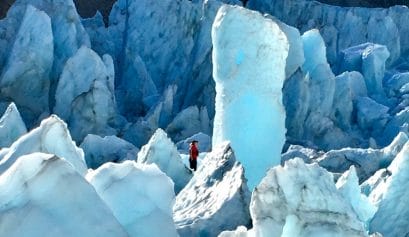 franz josef glacier on new Zealand's rugged west coast