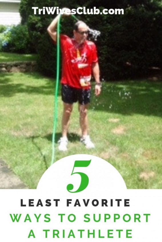 what are the least favorite ways of supporting a triathlete