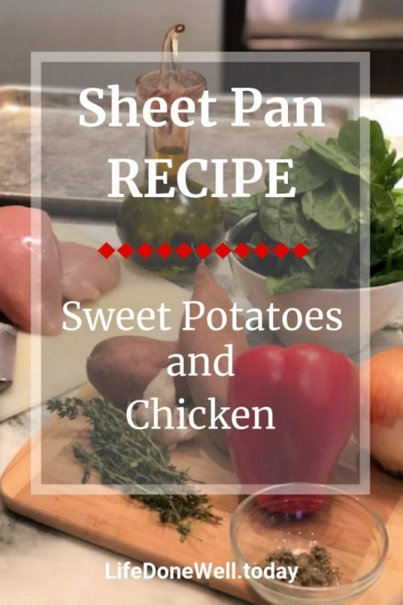 sweet potatoes and chicken sheet pan dinner recipe instructions