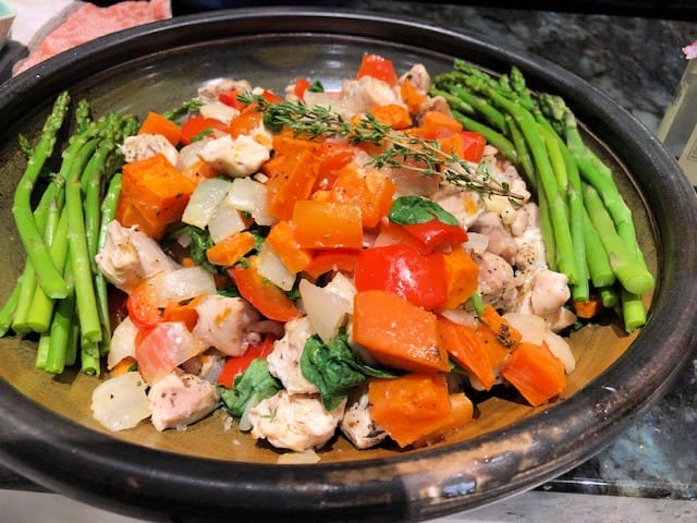 sweet potatoes and chicken sheet pan recipe