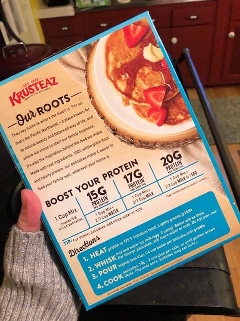 Krusteaz pancake mix and protein