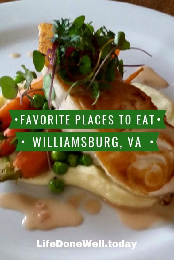 places to eat in Williamsburg, Virginia