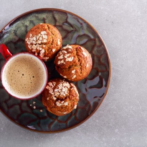 chia oatmeal cups muffins