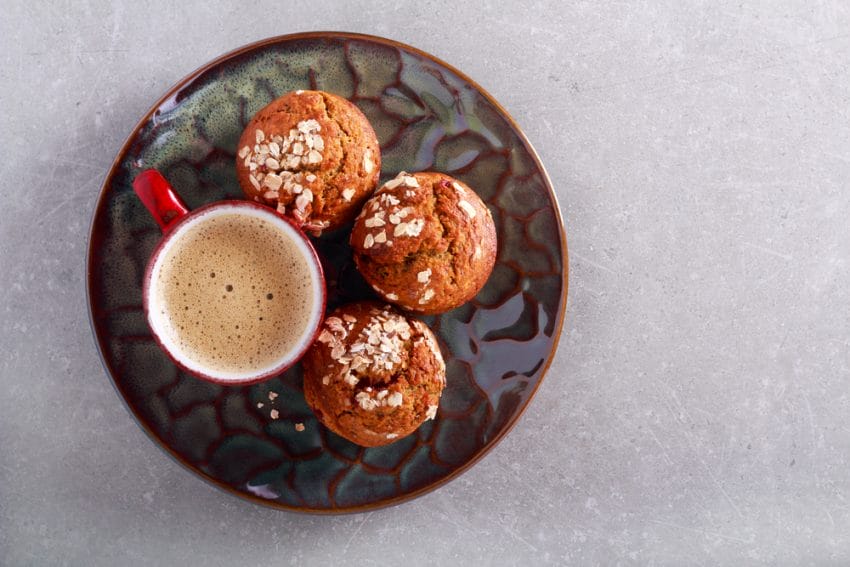 chia oatmeal cups muffins