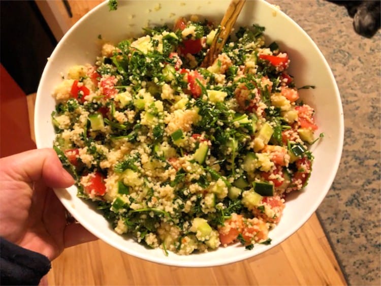 couscous tabouli recipe with chickpeas