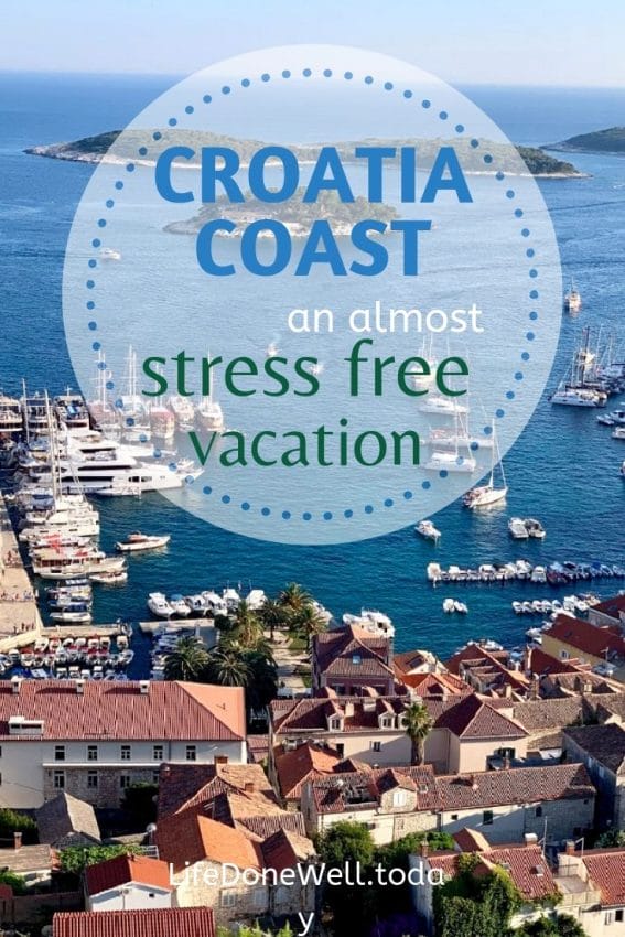 Hvar island on a vacation along the Croatia coast