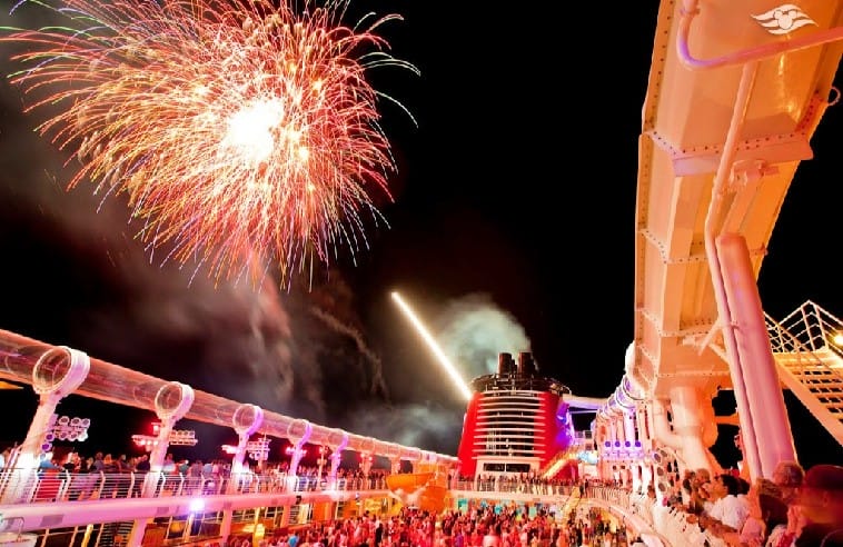 is Disney cruise line the only one to do fireworks at sea